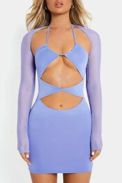 SOLADO 2pcs Drawstring Front Mesh Long Sleeve Bodycon Dress -Solado Sales Shop 2855102022081512052162f9c60135979 1800x1800