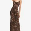 Solado Leopard Print Floor Length Maxi Dress