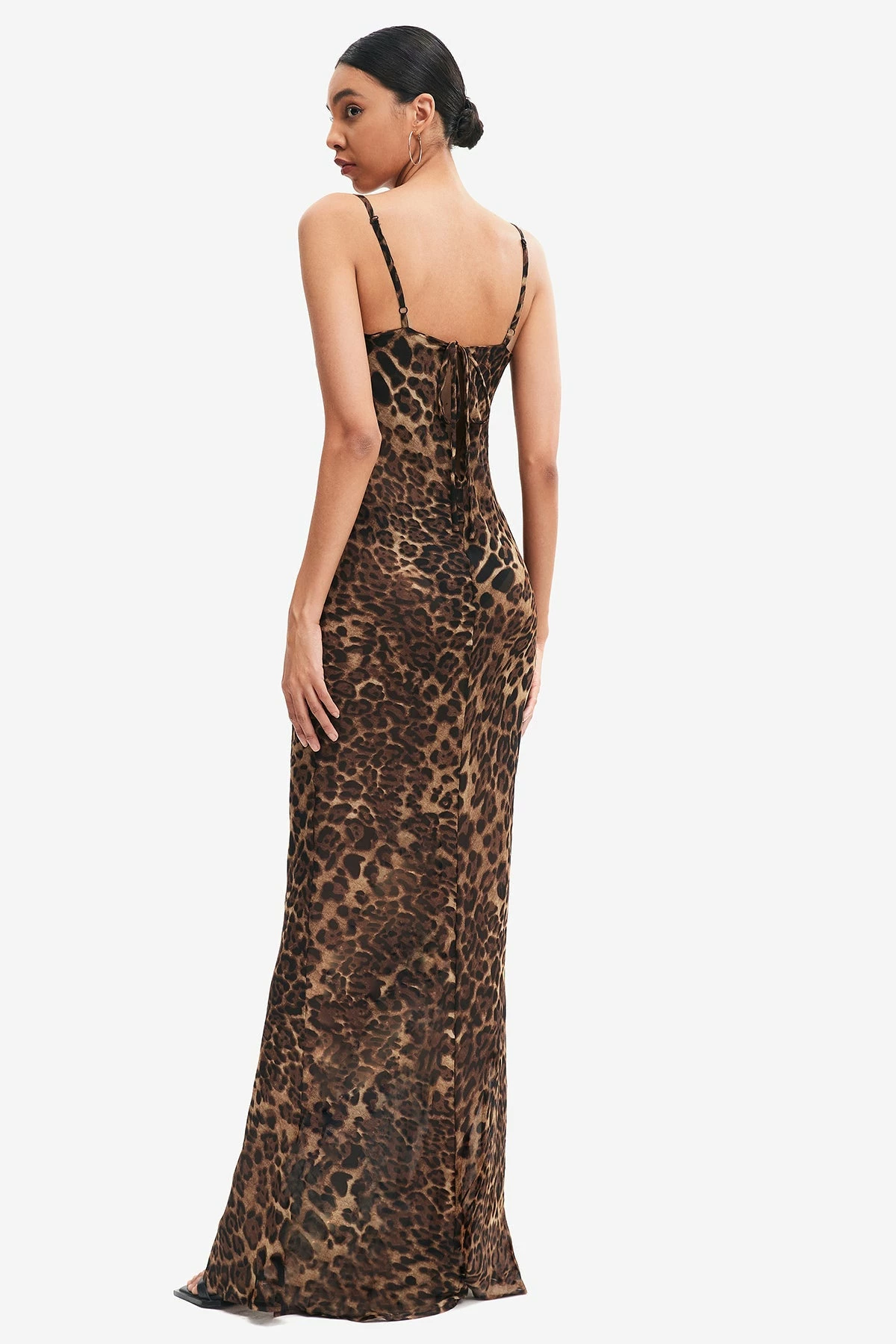 Solado Leopard Print Floor Length Maxi Dress 2 Solado Leopard Print Floor Length Maxi Dress - Image 2