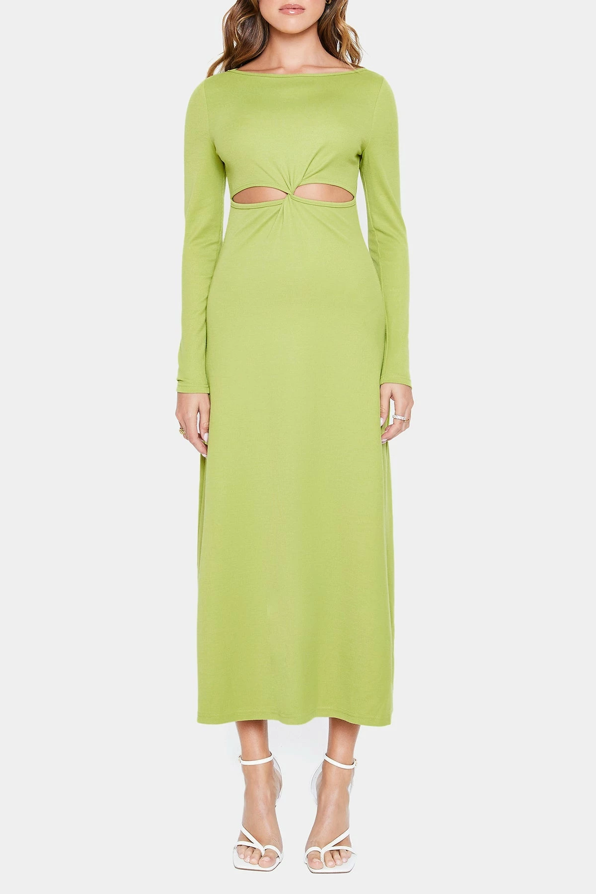 SOLADO Cut Out Twist Front Long Sleeve Maxi Dress 6 SOLADO Cut Out Twist Front Long Sleeve Maxi Dress - Image 6