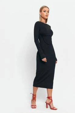 Solado Seam Detail Solid Long Sleeve Bodycon Midi Dress 7 Solado Seam Detail Solid Long Sleeve Bodycon Midi Dress -Solado Sales Shop jpeg 05b5e462 9067 4241 83b8 994a36d6cd95 1800x1800