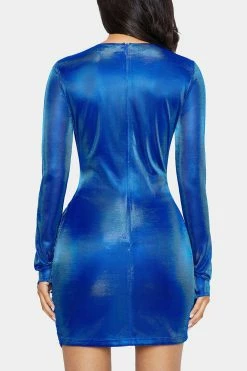 SOLADO Plunging Neck Split Cuff Ruched Lurex Mini Dress -Solado Sales Shop jpeg 073b85fb 56df 4d0a a5c8 1aeeb7595e88 1800x1800