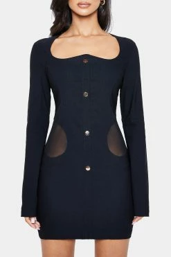 SOLADO Asymmetrical Neck Mesh Splicing Long Sleeve Mini Dress -Solado Sales Shop jpeg 09d7955a 9bba 4254 a335 4432ad8c98ce 1800x1800