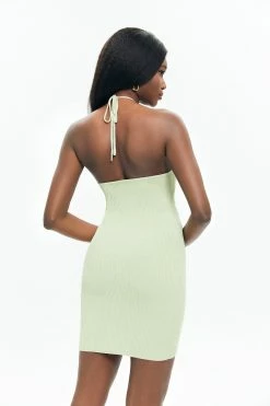 Alternative view of Solado Halter Neck Backless Knitted Mini Dress