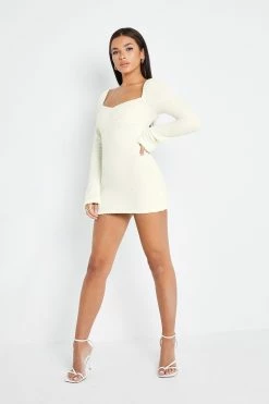 SOLADO Square Neck Fluffy Cut Out Long Sleeve Mini Dress -Solado Sales Shop jpeg 0ded9fbf 1f91 4712 ba73 55782ef0c84a 1800x1800