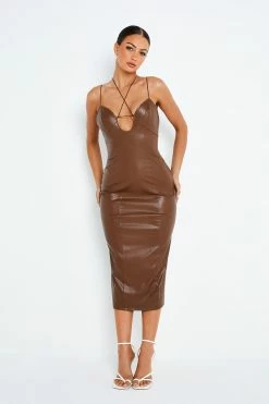 SOLADO Cross Front Keyhole Bodycon PU Leather Midi Dress -Solado Sales Shop jpeg 0e67c216 c208 4340 a01f 1020ac2fc309 1800x1800