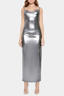 SOLADO Cowl Neck Split Hem Bodycon Sheen Maxi Dress -Solado Sales Shop jpeg 1194a7ca e00d 4619 81ce fd0b9d53a5f9 1800x1800