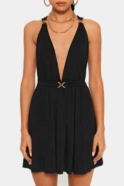 SOLADO Plunging Neck Buckled Detail Draped Mini Dress -Solado Sales Shop jpeg 14ff9b0f cdc4 41b6 9d2d fcf6627b9a5e 1800x1800