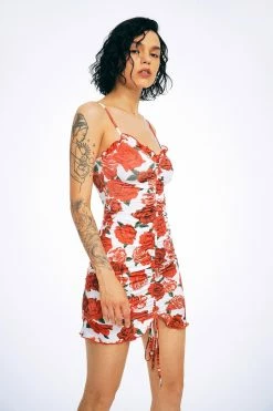 Alternative view of Solado Rose Print Drawstring Ruched Cami Dress