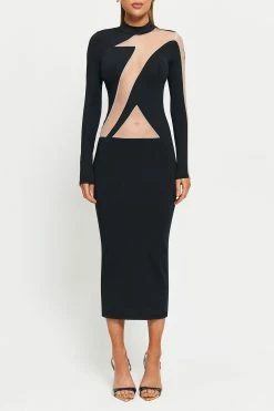 SOLADO Mock Neck Mesh Splicing Long Sleeve Midi Dress -Solado Sales Shop jpeg 160ecfec 9981 4f0b b6b7 cdf0e6b16953 1800x1800