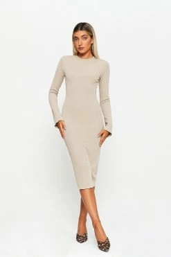SOLADO Flared Sleeve Open Back Bodycon Midi Dress Without Belt -Solado Sales Shop jpeg 17c84816 e5b8 497c a5f4 ded2c5d201b8 1800x1800