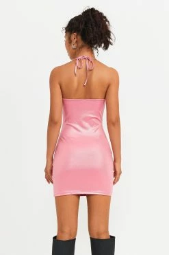 Alternative view of Solado Plunging Neck O-Ring Front Bodycon Mini Dress