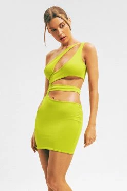 Alternative view of Solado One Shoulder Cut Out Bodycon Mini Dress