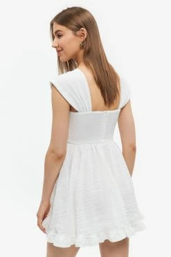 Alternative view of Solado Off Shoulder Zip Back Flounce Hem Mini Dress