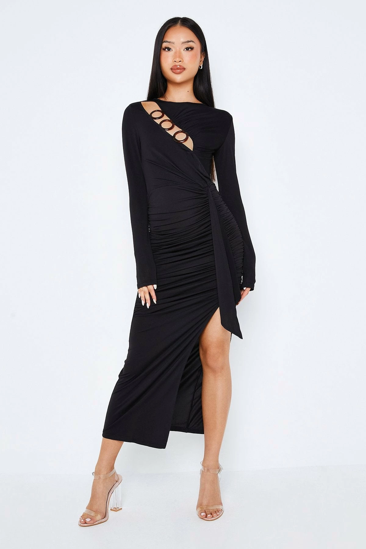 SOLADO O-Ring Front Cut Out Split Hem Maxi Dress 2 SOLADO O-Ring Front Cut Out Split Hem Maxi Dress - Image 2