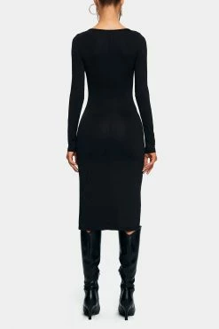 SOLADO Cut Out Split Hem Long Sleeve Midi Dress -Solado Sales Shop jpeg 1e2bc554 e768 4323 84da 3b3c2f556f22 1800x1800