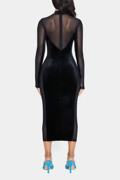 SOLADO High Neck Mesh Splicing Bodycon Velvet Midi Dress -Solado Sales Shop jpeg 23118a0b a3f8 4bee b76e 715e973c3dd1 1800x1800