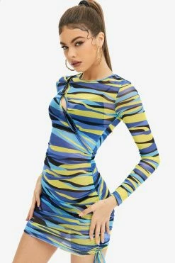 Solado Abstract Print Cut Out Mesh Long Sleeve Mini Dress Without Underwear -Solado Sales Shop jpeg 28e8713e 8ffa 4e35 972f 003f8084c2dd 1800x1800