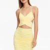 Solado Cross Wrap Cut Out Backless Mini Dress