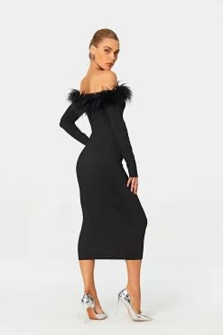 Solado Feather Trim Off Shoulder Long Sleeve Midi Dress -Solado Sales Shop jpeg 2ad0d9a3 05b8 402a 8b71 1761a9414b4d 1800x1800