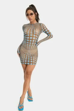 SOLADO Polka Dot Print Mesh Long Sleeve Mini Dress Without Panty -Solado Sales Shop jpeg 2b0240b9 441d 4552 b1b8 58bdcf91ac90 1800x1800