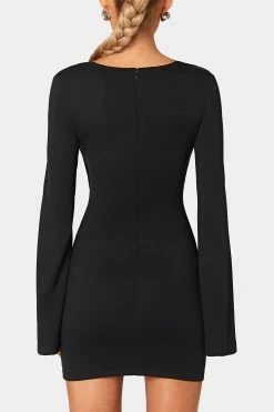 SOLADO Tie Detail Cut Out Flared Sleeve Mini Dress -Solado Sales Shop jpeg 2fc5fc57 d256 47c0 a4d0 fdff28bb26ac 1800x1800