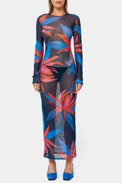 SOLADO Mesh Floral Print Long Sleeve Maxi Dress Without Waist Chain -Solado Sales Shop jpeg 2fc77933 7edb 429e be70 4019933c6755 1800x1800