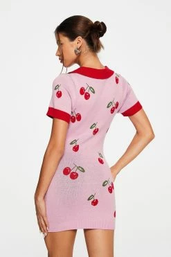 Solado Cherry Print Contrast Color Knitted Mini Dress -Solado Sales Shop jpeg 334e9570 236a 4201 a880 30770fb5b645 1800x1800
