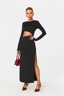 SOLADO Cut Out Split Hem Long Sleeve Maxi Dress -Solado Sales Shop jpeg 351dcde1 26b5 4294 acc3 bda40ff27659 1800x1800