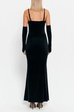 SOLADO Plunging Neck Mesh Splicing Velvet Mermaid Dress With Oversleeve -Solado Sales Shop jpeg 37e4ab72 5f7b 4cd9 b350 a6641adfb0f7 1800x1800