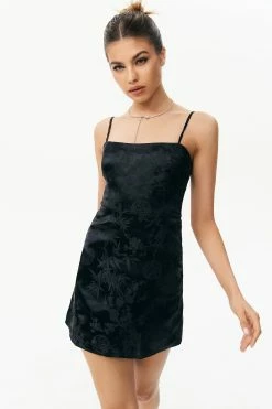 Solado Jacquard Backless Cami Mini Dress