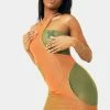 SOLADO 2 In 1 Mesh Gradient Sleeveless Bodycon Mini Dress