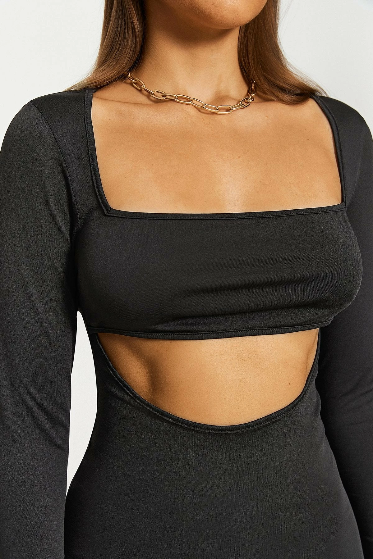 Solado Square Neck Cut Out Open Back Long Sleeve Maxi Dress 5 Solado Square Neck Cut Out Open Back Long Sleeve Maxi Dress - Image 5