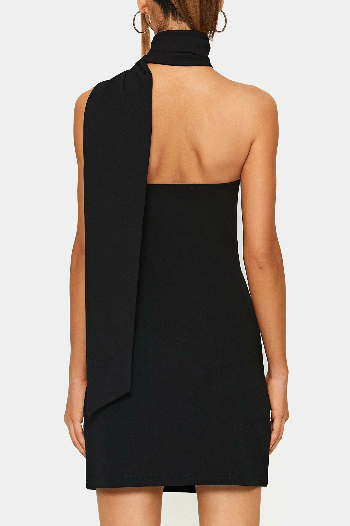 SOLADO Halter Neck Split Hem Ruched Mini Dress 7 SOLADO Halter Neck Split Hem Ruched Mini Dress - Image 7