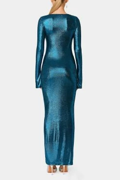 SOLADO Plunging Neck Tie Front Split Hem Sheen Maxi Dress -Solado Sales Shop jpeg 45128624 e958 4908 bd4f 2d237088e4c5 1800x1800