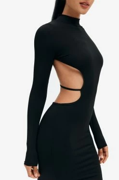 Solado Mock Neck Open Back Split Hem Long Sleeve Midi Dress -Solado Sales Shop jpeg 4a24926e 28ab 4145 abeb 7692c07d83ec 1800x1800