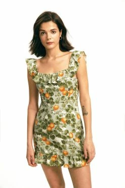 Alternative view of Solado Square Neck Floral Print Ruffle Mini Dress