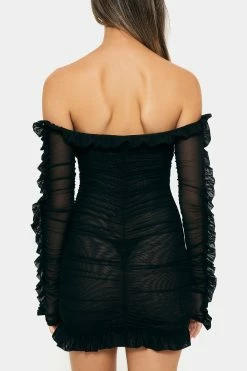 Solado Ruffle Trim Lace Up Long Sleeve Ruched Tube Mini Dress -Solado Sales Shop jpeg 4b13cc77 a5ce 43ee 890c 5b7a80004381 1800x1800