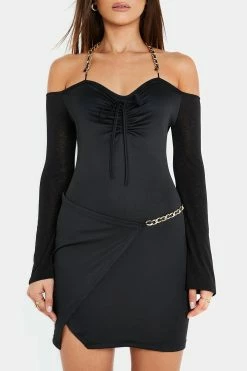 Solado Cold Shoulder Drawstring Asymmetrical Hem Mini Dress -Solado Sales Shop jpeg 50a6a0a6 b68e 4806 821e c64a81475416 1800x1800