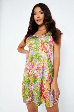 Alternative view of Solado Plunging Neck Floral Print Cami Mini Dress
