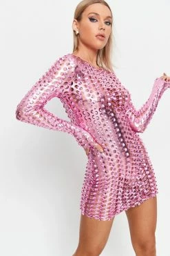 SOLADO Vinly Cut Out Long Sleeve Sheen Mini Dress -Solado Sales Shop jpeg 564b9ec7 fa14 4b71 ac43 b9b0afd1e969 1800x1800