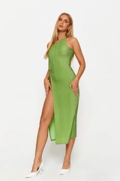 Solado One Shoulder O-Ring Decor Split Hem Lurex Midi Dress -Solado Sales Shop jpeg 5757732b 1e7b 465d b05e 6144a5e30da7 1800x1800