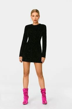 SOLADO Velvet Glitter Shoulder Pad Long Sleeve Mini Dress -Solado Sales Shop jpeg 5ab462b4 f71d 4268 8fa0 f5daf1a8daff 1800x1800
