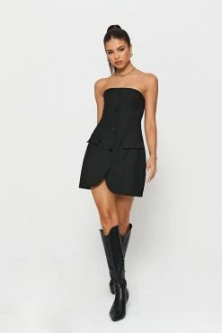 SOLADO Off Shoulder Button Front A-Line Mini Dress 9 SOLADO Off Shoulder Button Front A-Line Mini Dress -Solado Sales Shop jpeg 5f290c66 bc27 44b1 b510 2f17163dbf67 1800x1800