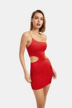 Alternative view of Solado One Shoulder Cut Out Backless Bodycon Mini Dress