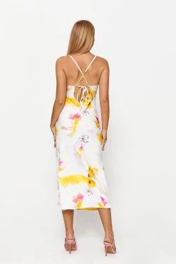 Solado Abstract Print Lace Up Back Split Hem Midi Dress -Solado Sales Shop jpeg 64d10610 1f91 4d97 8da3 7850e959649b 1800x1800