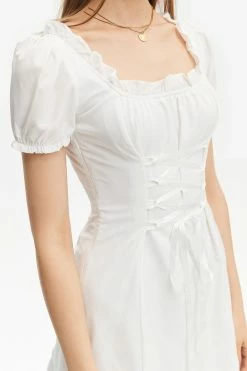 Solado Off Shoulder Lace Up Lettuce Trim Mini Dress -Solado Sales Shop jpeg 66eed1b7 45cb 4dfc ba5c 7f65930495d8 1800x1800