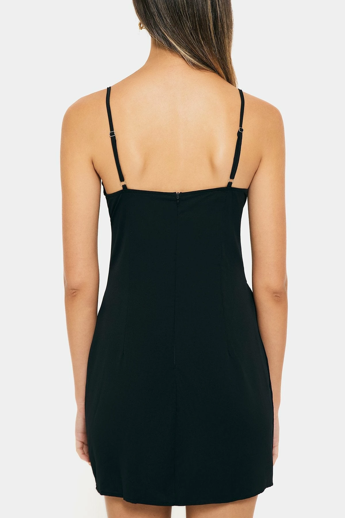 Solado Lace Up Backless Solid Cami Mini Dress 7 Solado Lace Up Backless Solid Cami Mini Dress - Image 7