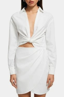 SOLADO Plunging Neck Twist Front Long Sleeve Mini Dress -Solado Sales Shop jpeg 701cf9d7 fe38 4175 ad6c fb622a3b675d 1800x1800