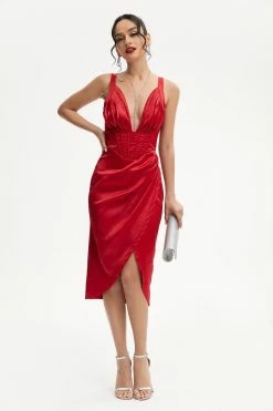 Solado Satin Plunging Neck Boning Split Hem Midi Dress -Solado Sales Shop jpeg 70b1e9db a917 4eb6 8f6d ec4da7bfb0f5 1800x1800